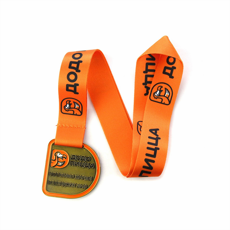 Custom Do Do Orange Senamel Sport Medals