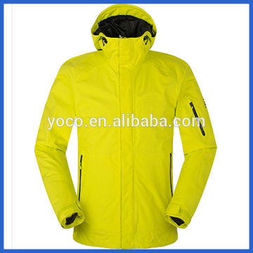 Yellow fashion winter mens sports wear