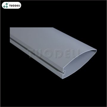 Système de plafond à chicanes en forme de balle en aluminium