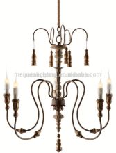 Bird Nest Cage white Chandelier Wrought wooden Pendant Light