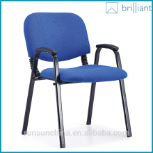 3070B cheap used fabric armrest training chairs without writing tablet