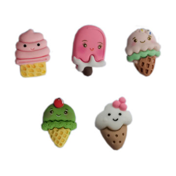 Cartoon Resin Ice Cream Charms Sweet Food Popsicle Pendants for DIY Art Decor Handmade Phone Case Ornament