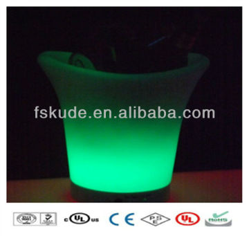 Illuminous LED Ice Bucket oval shaped ice bucket