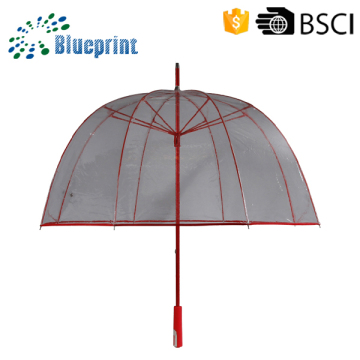 Wholesale Promotional Clear Dome Bell Shape POE Umbrella