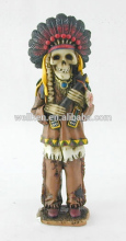 polystone Indians figurines,Indian skull statue
