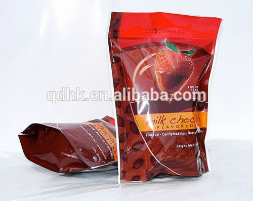 Custom printed chocolate packaging bag/m m chocolate bag/stand up pouch with zipper