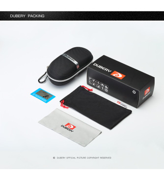 DUBERY/PARANOID/FRROS Brand Sunglasses Case Set with Glasses Cloth Pouch and Zipper Box