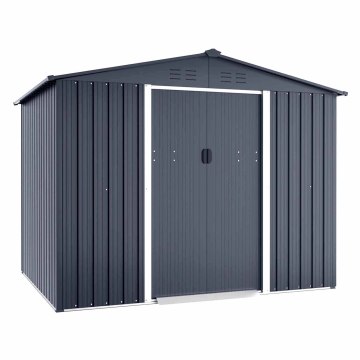 8ft x 8ft Metal Tools Storage Sheds - Backyard Metal Wholesale Garden Warehouse