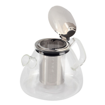 Amazon Top Seller Glass Tea Pot Basket Infuser