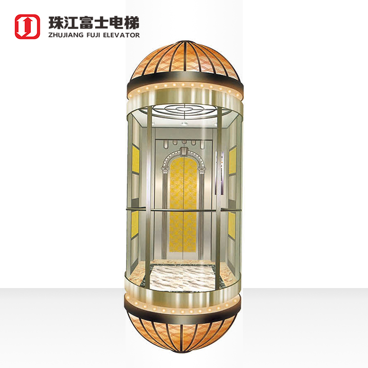 ZhuJiangFuji Factory Hot Sale & High Quality Residential Panoramic Elevator With Long-term Service