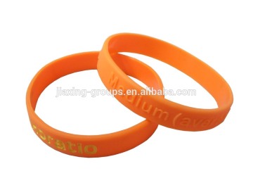 Wholesale custom logo print silicone bracelet silicone wrist band