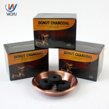 Wholesale donut shape apple wood nature hookah charcoal