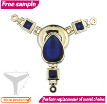 Charming Y shape shoe rhinestone chain with oil crystal