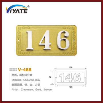 Door Number Plate House Number Plate Sign Plate Room Number