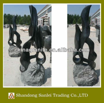 modern garden stone sculpture