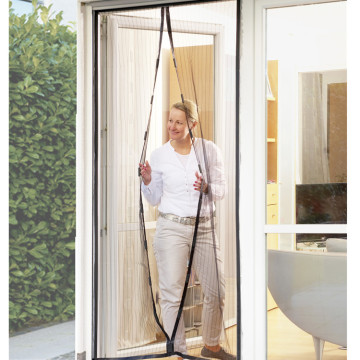 Hand Free Hanging Magnet Fly Screen Door Curtain