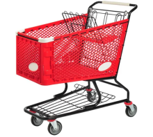 Plastic Supermarket Shopping Trolley