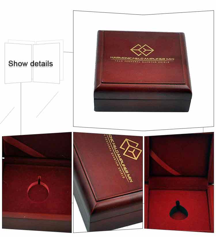 Bracelets de collier de bijoux de luxe / Boîte de rangement en bois de bouteille de parfum