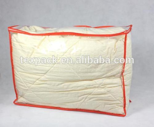 Market promotional transparent packaging pvc light bag for home bedding