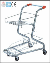 Steel hand cart basket carry trolley