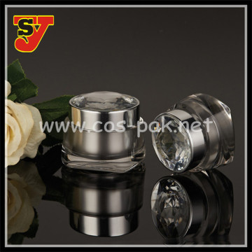 Diamand Cap Acrylic Jar