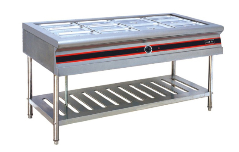 Commercial Hotel Equipment Stainless Steel Electric Buffet Hot Soup Food Warmer Standing Bain Marie