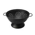 Black powder coating colander