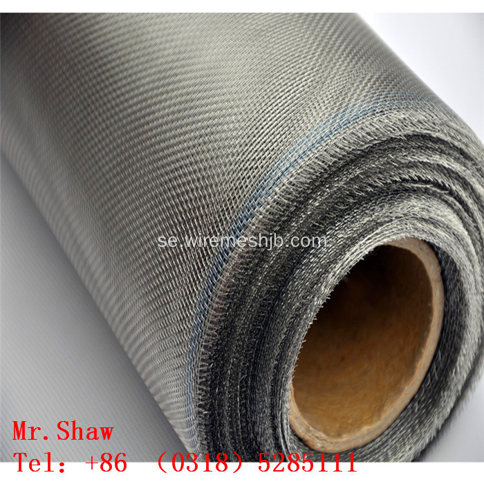 Plain Weave Rostfritt stål Wire Mesh