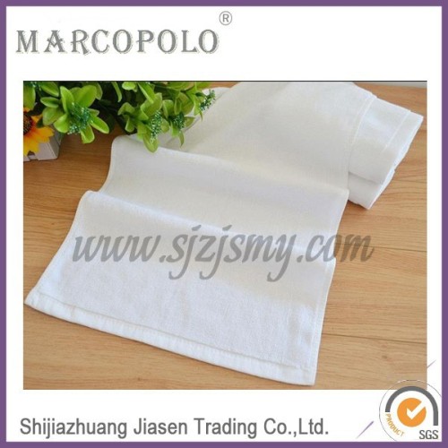 Top quality 100% cotton hotel towel /white cotton bar towel