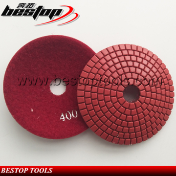 Convex Diamond Polishing Pads for Polishing Concave Edges