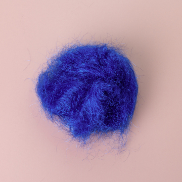 High-Quality DIY Gift Packaging: Explore Blue Metallic Yarn, Fiber, and Super-Soft Agelina Short Fiber
