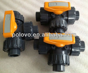 High quality pvc 3way 2'' pvc valves