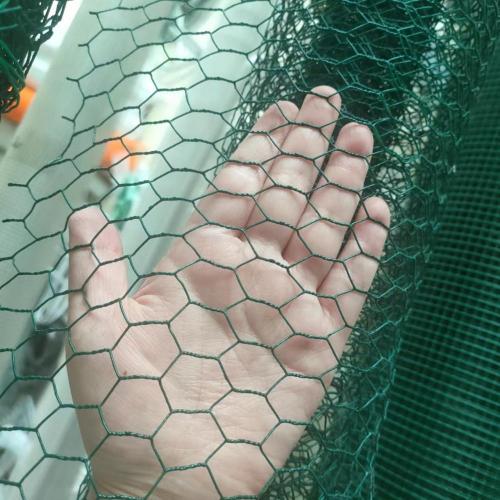 PVC beschichtete, verzinkte hexagonale Drahtgitter -Hühnchen -Gabionen Netz