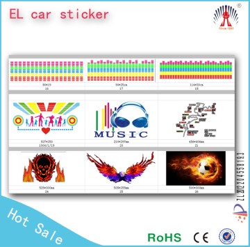 chrome stickers for cars/stickers for cars/el sheet car sticker