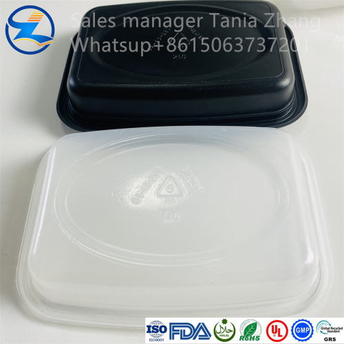 High quality black PP lunch box