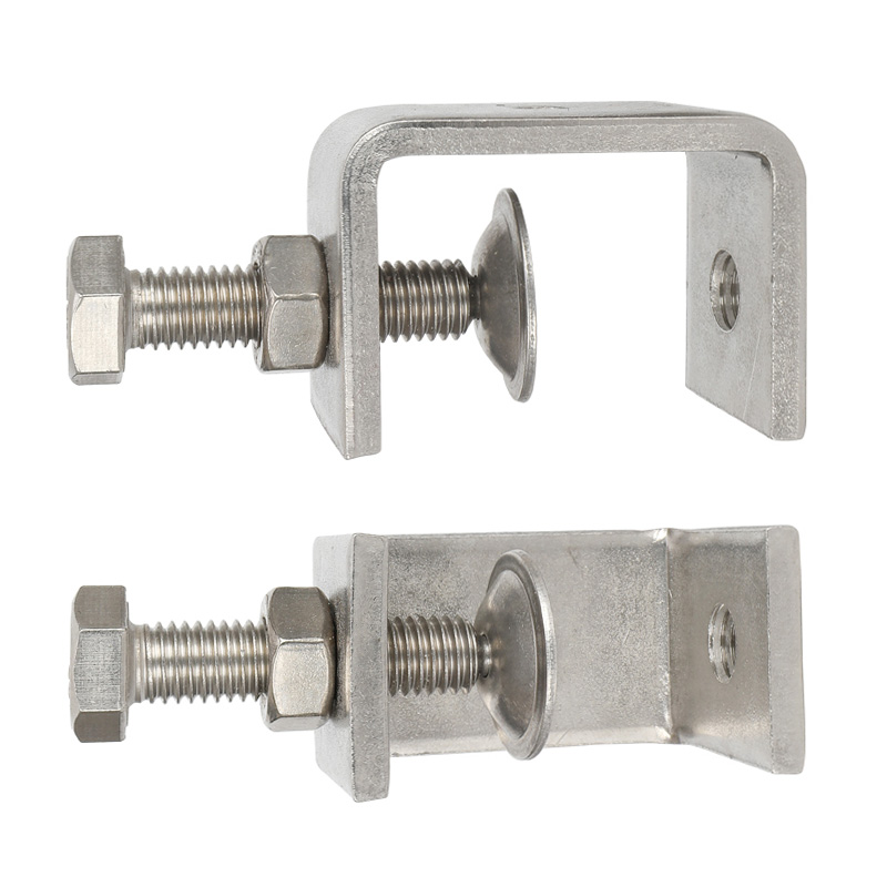 M10 Stainless Steel Adjustable Beam Clamp - Heavy Duty Metal Clamp ...