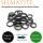 100pcs Hematite Band magnétique anneaux