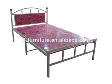 folding metal single bed for adults