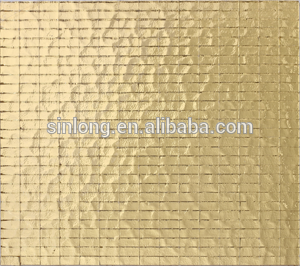 wholesale gold color glass mosaic tile for kitchen mosaic tiles