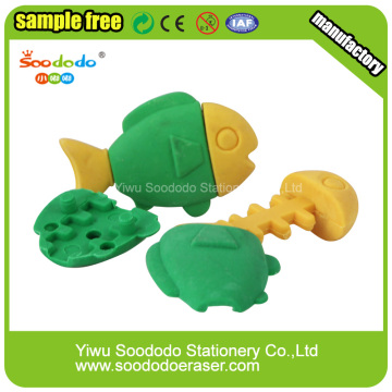 Lovely Fish Shaped Rubber Erasers
