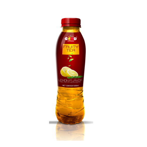 500ml ice black tea juice drink with lemon flavor