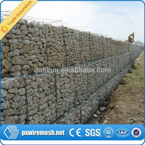 China Alibaba Supplier galvanized coated gabion retaining wall/gabion wire mesh/gabion baskets for sale