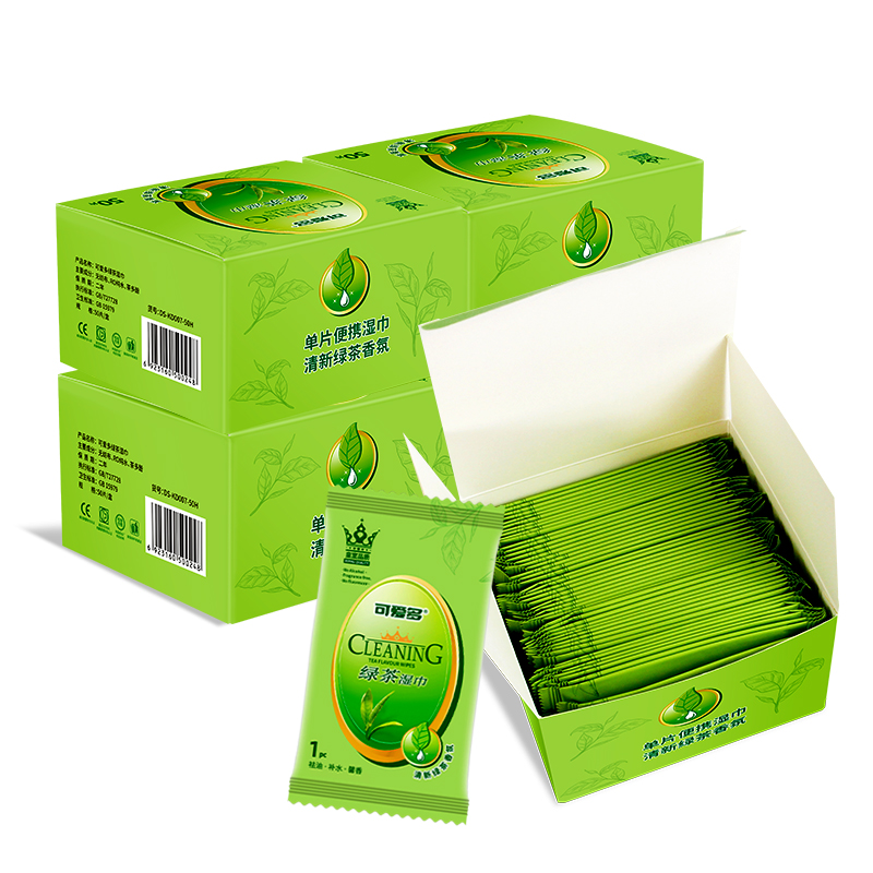 Green tea Scented Personal Wipes Full-Body Cleansing