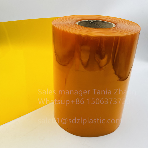 Orange color PVC pharmaceutical packaging sheet