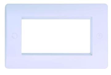 2Gang Four Module Media Plate