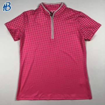 Пользовательский логотип Unisex Pink Polo Рубашки