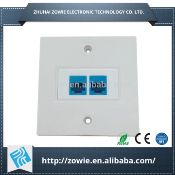 UK 86 size faceplate with two rj45 modular jack
