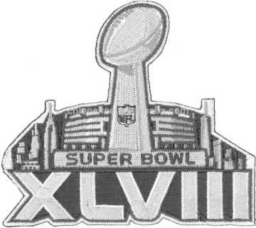 Embroidery Emblems - Glue Backing SUPER BOWL Awards for Sports Wears (Patch/Emblem/Badge/Label/Crest/Insignia)