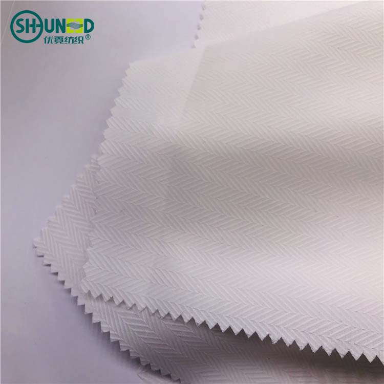 Jean Pocketing Fabric TC 80*20, 45*45 100D pocket fabric lining white fishbone poplin fabric for suit, pants