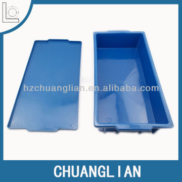 blue plastic packing box